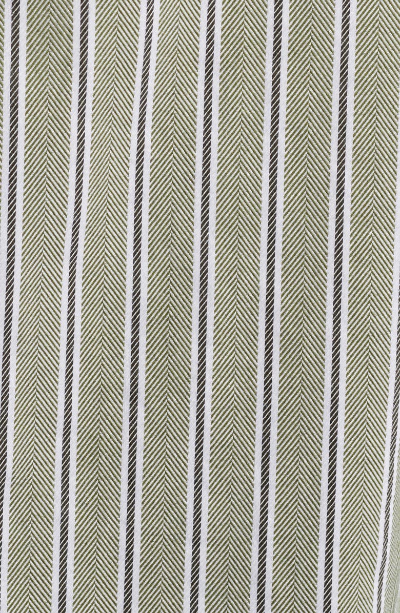 Les Deux Kolton Stripe Herringbone Cotton Poplin Button-Down Shirt, Alternate, color,