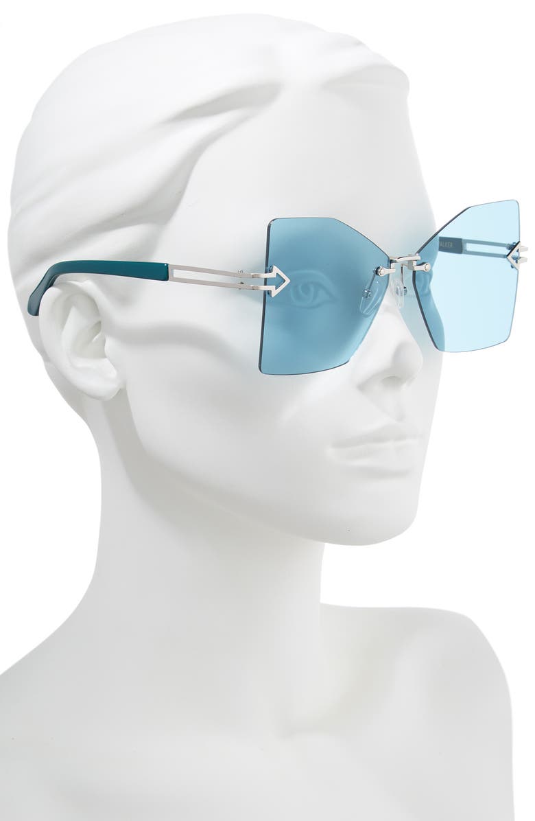 Karen Walker Wanderlust 61mm Butterfly Sunglasses, Alternate, color,