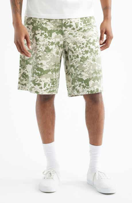 Pixel Camo Cotton Canvas Shorts