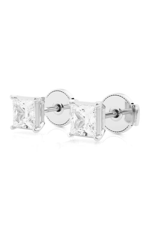 Badgley Mischka Collection 14k Gold Lab Created Diamond Stud Earrings In White