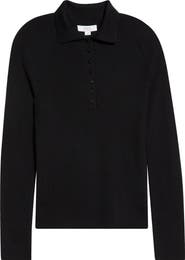 Vince Wool & Silk Polo Sweater