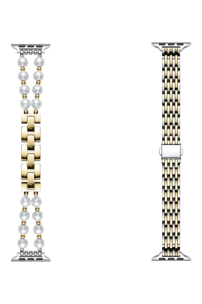 Eleanor Sheridan 2-Pack Apple Watch® Watchbands, Main, color, SILVER