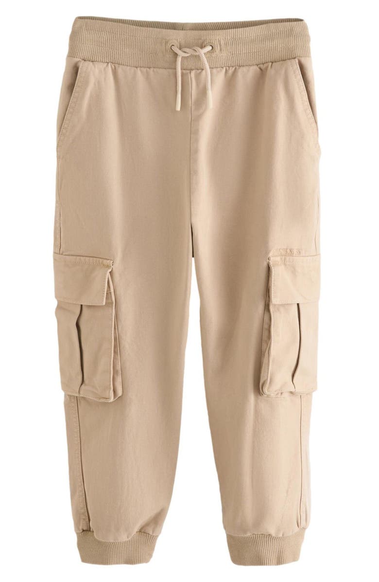 smALLSAINTS by ALLSAINTS Kids' Cotton Stretch Twill Cargo Joggers, Main, color, Neutral