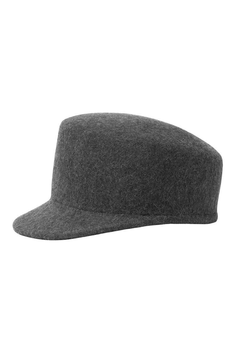 Wool Peak Hat, Main, color, DARK HEATHER GREY