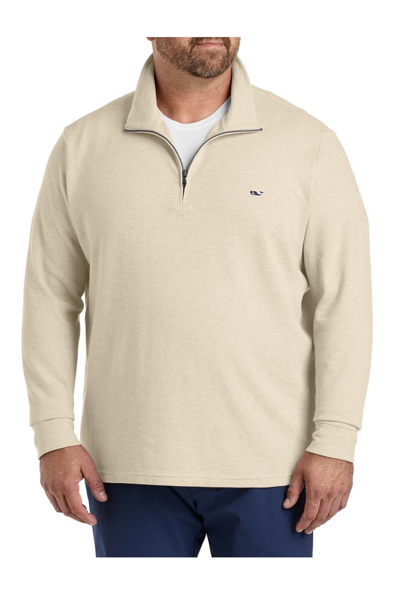 Big & Tall Saltwater 1/4-Zip Pullover, Alternate, color, TIDAL SAND