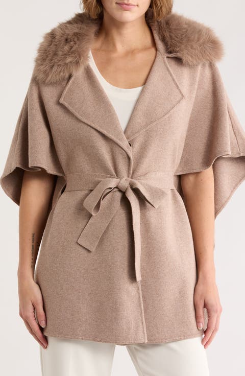 Faux Fur Cape