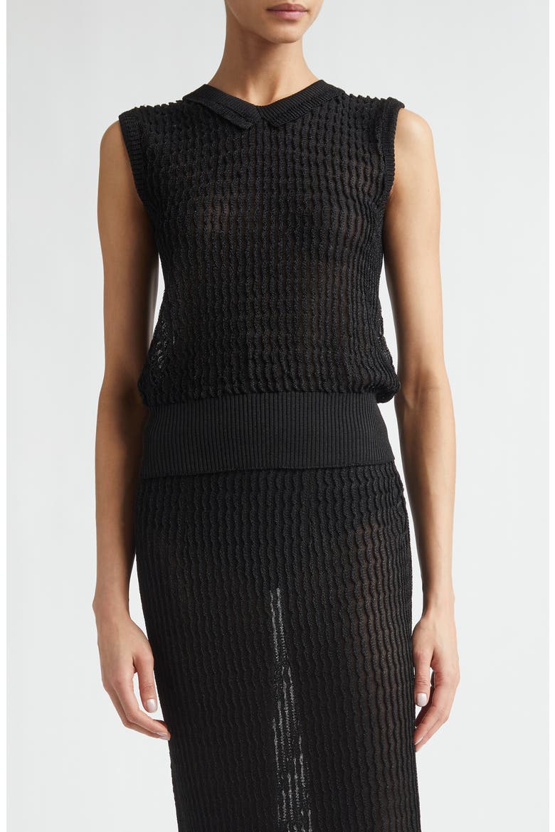 Sweater Vest, Main, color, BLACK