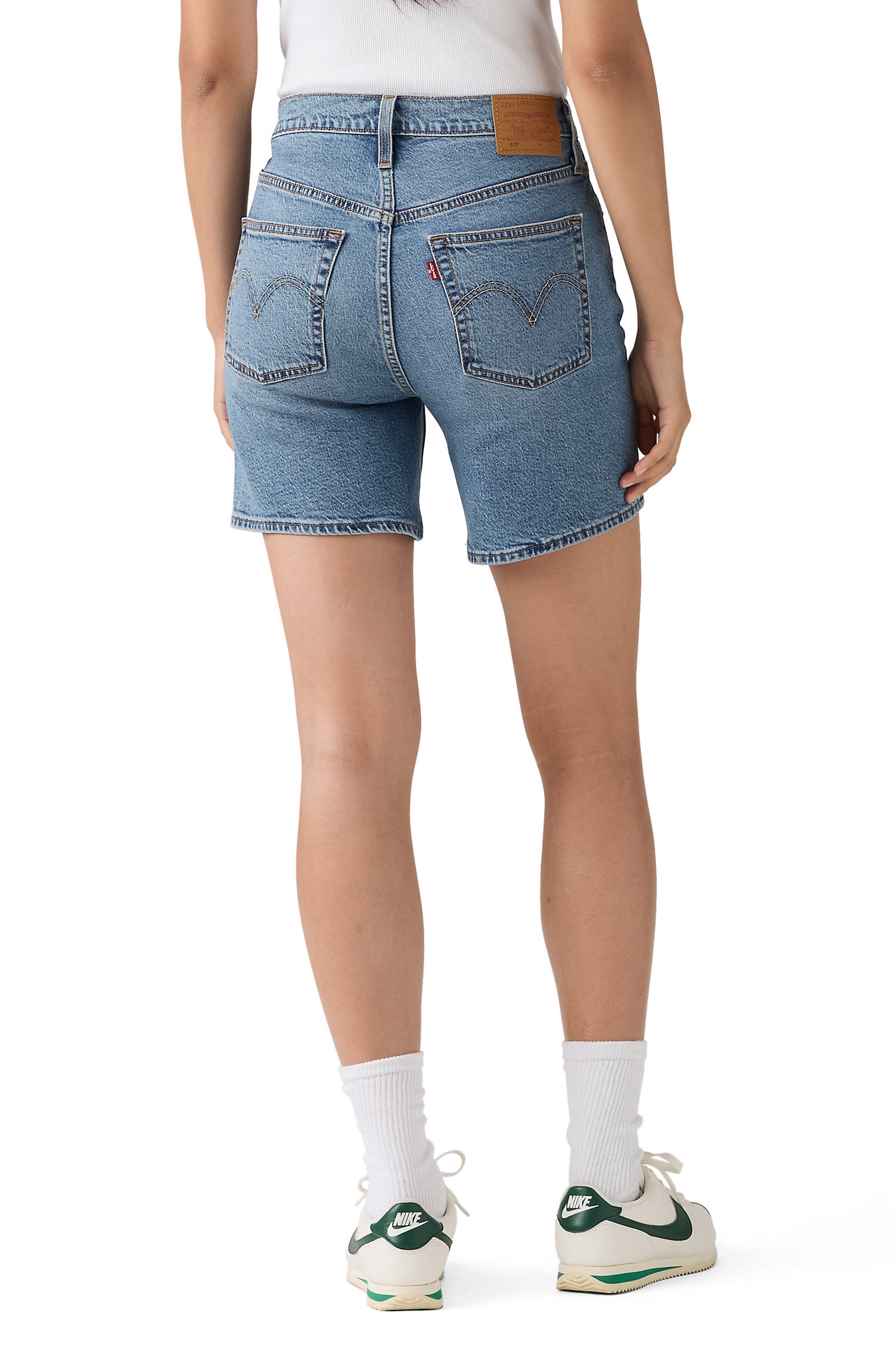 501 Mid Thigh Denim Shorts - image 2