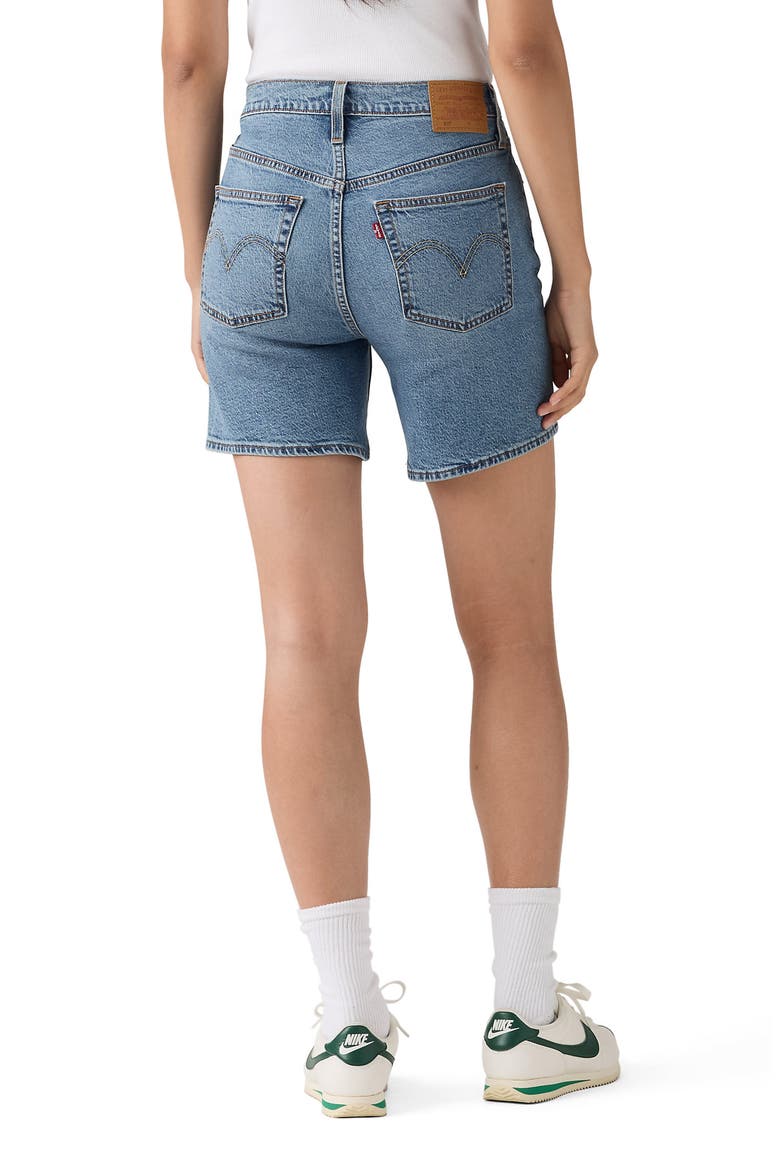 501® Mid Thigh Denim Shorts, Alternate, color, PEN RING LTW