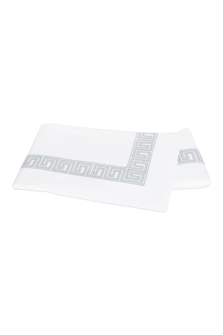 Ophelia 520 Thread Count Flat Sheet, Main, color, SILVER