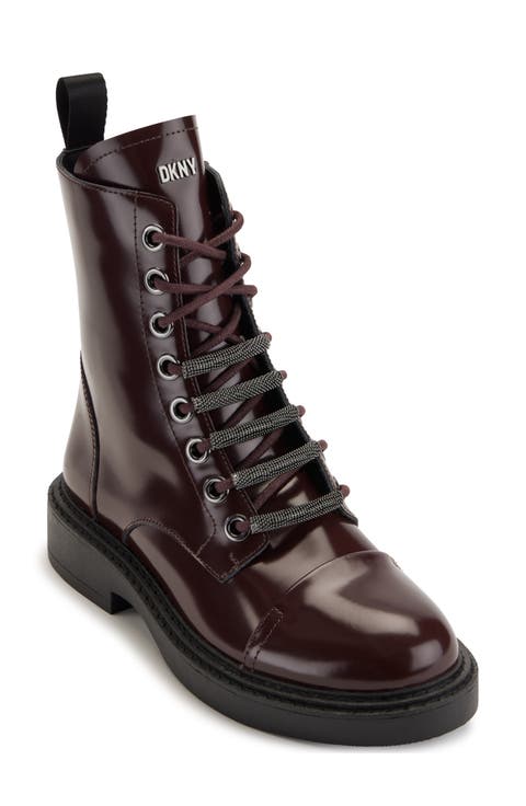 Malaya High Shine Lace Up Boot (Women)