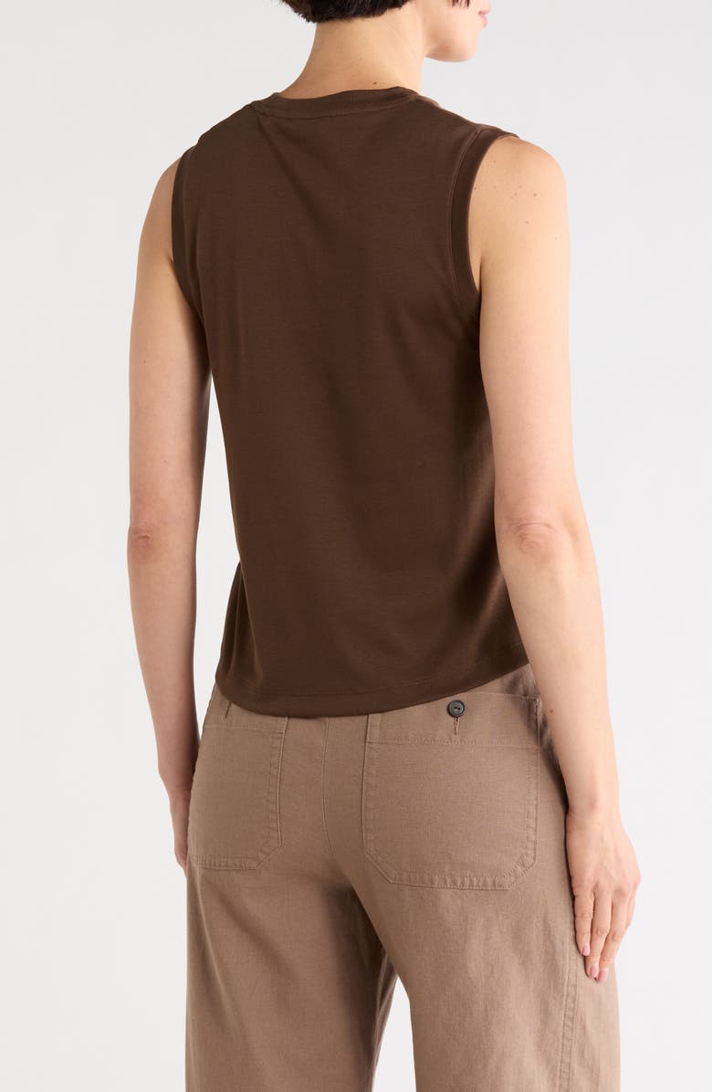 Vince Pima Cotton Easy Shell Tank, Alternate, color, Argan