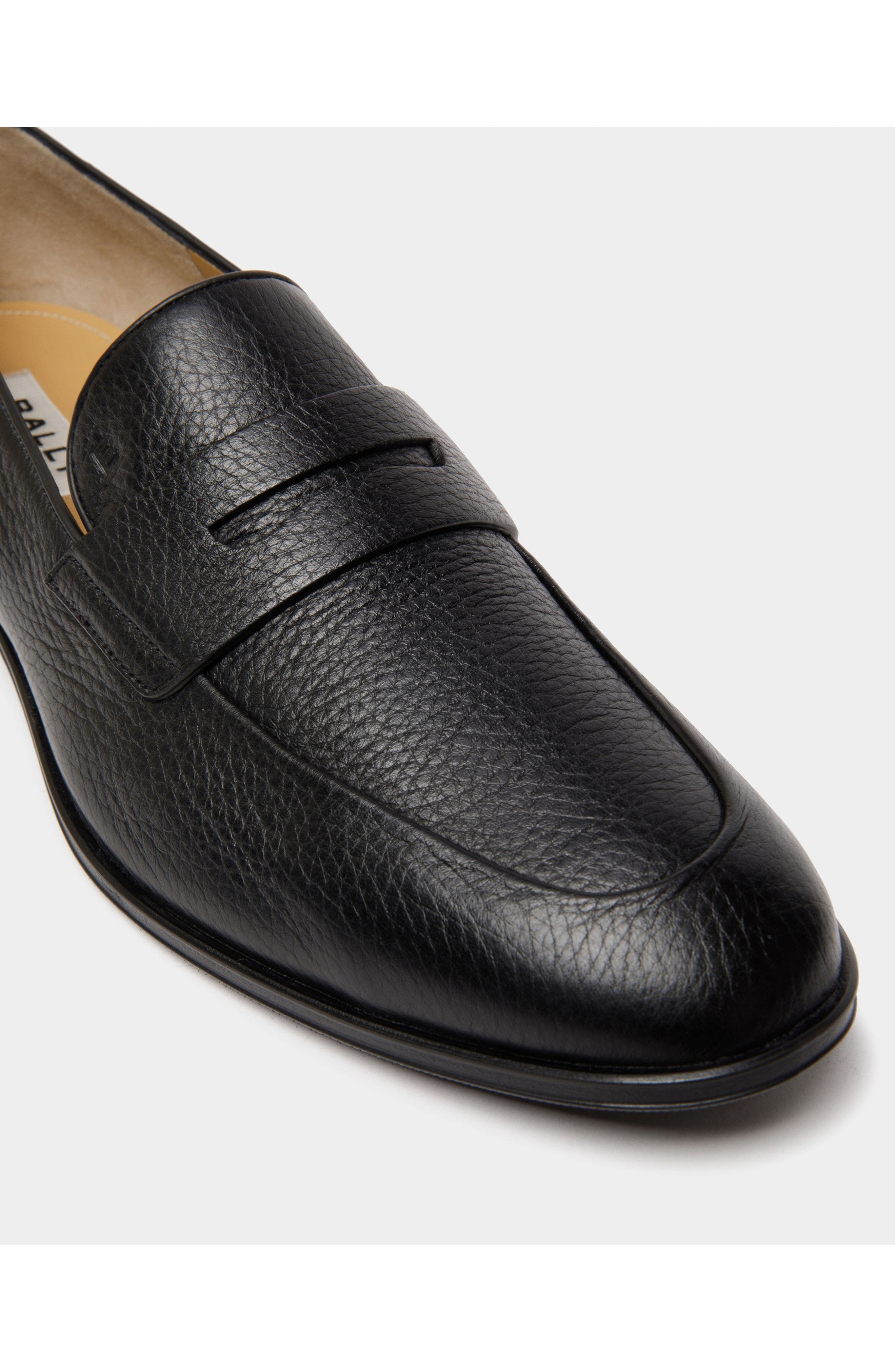 Bally Westminster Loafer In Deer Leather, Alternate, color, Black