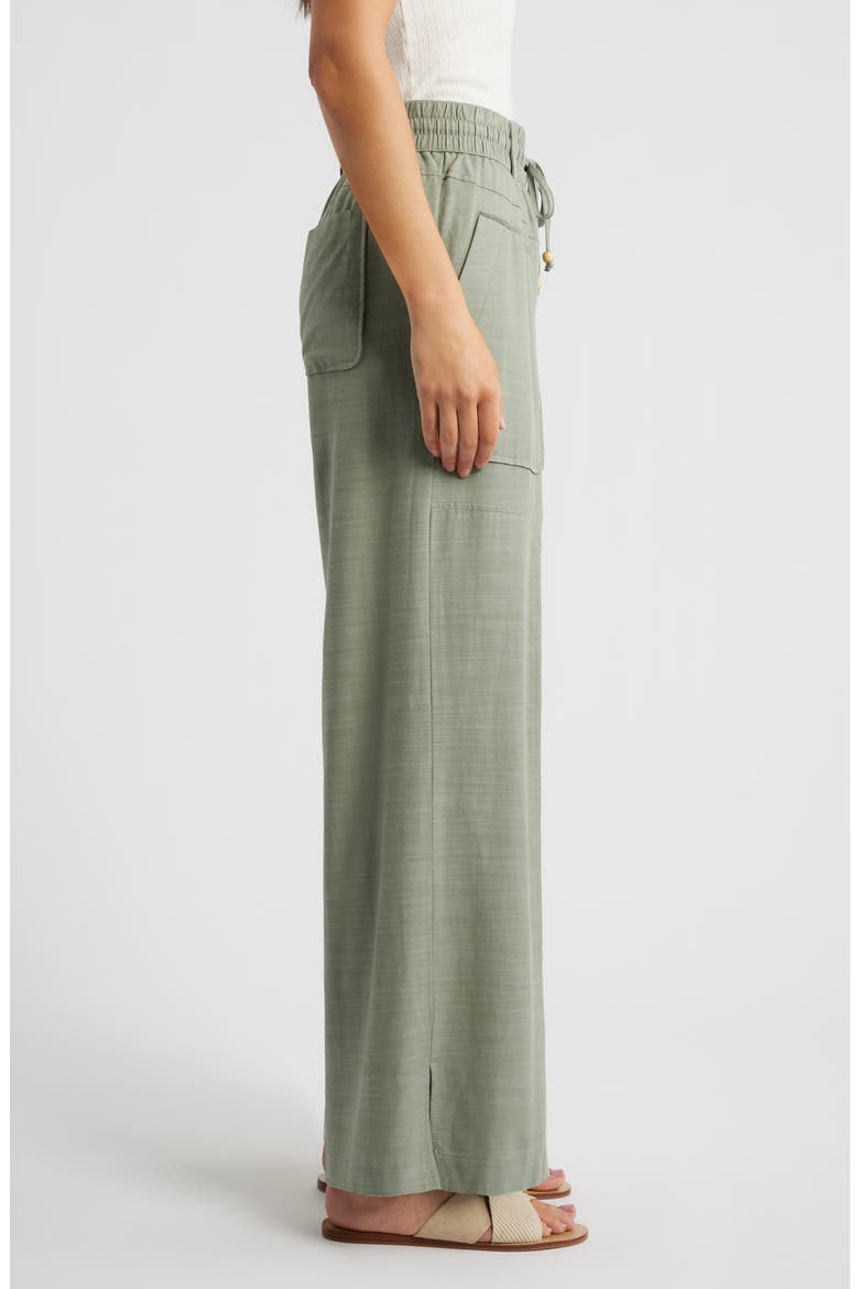 Skyrise Wide Leg Pants, Alternate, color, LODEN GREEN