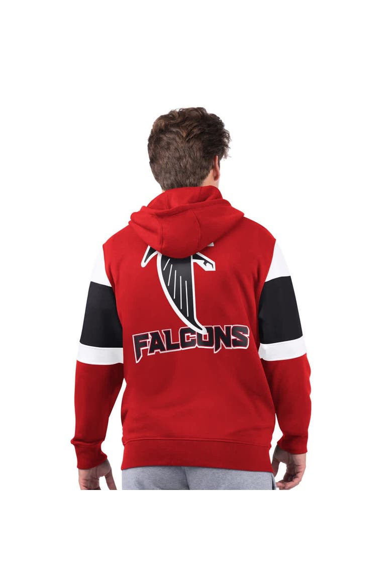 Men's Starter Red Atlanta Falcons Extreme Vintage Logo Full-Zip Hoodie, Alternate, color, Red