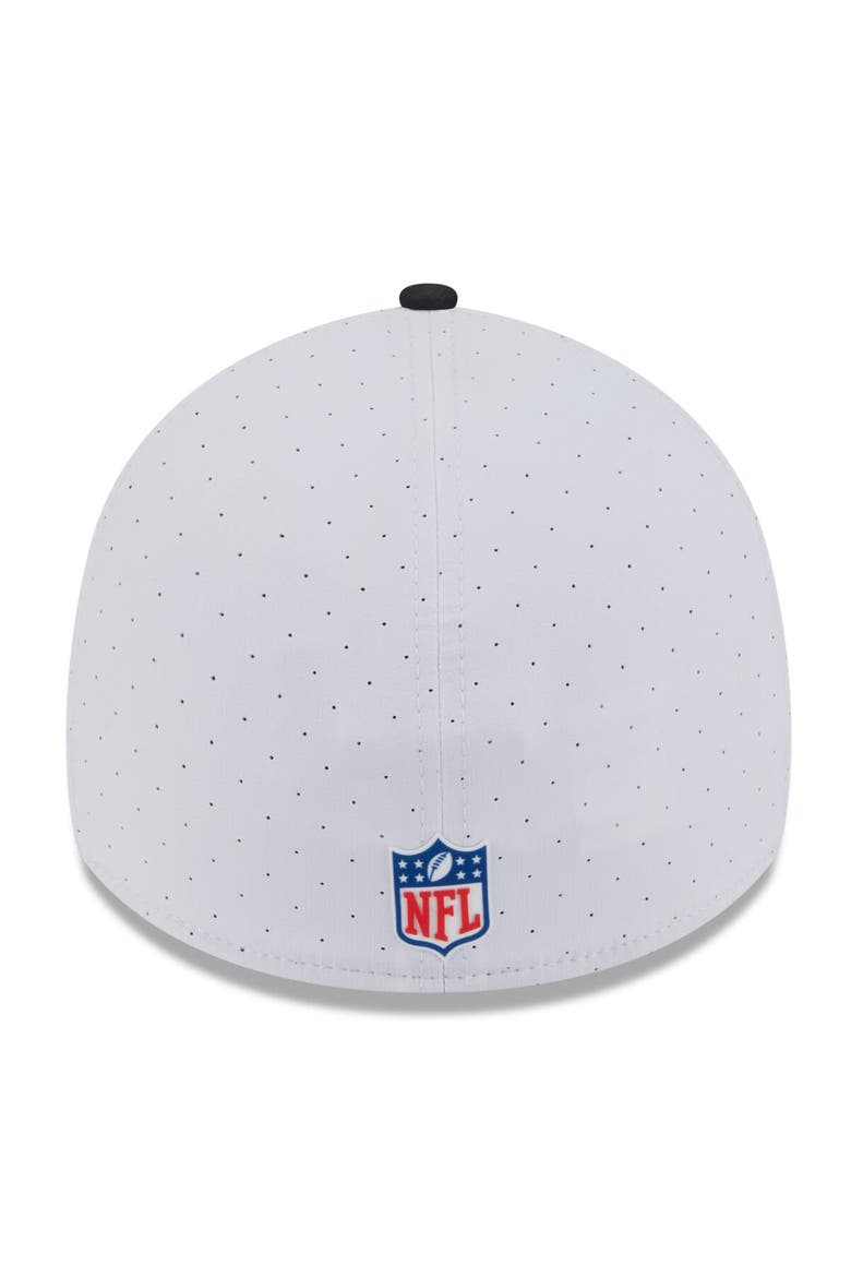 Men's New Era  White/Black Cincinnati Bengals 2025 NFL Training Camp 39THIRTY Flex Hat, Alternate, color, White