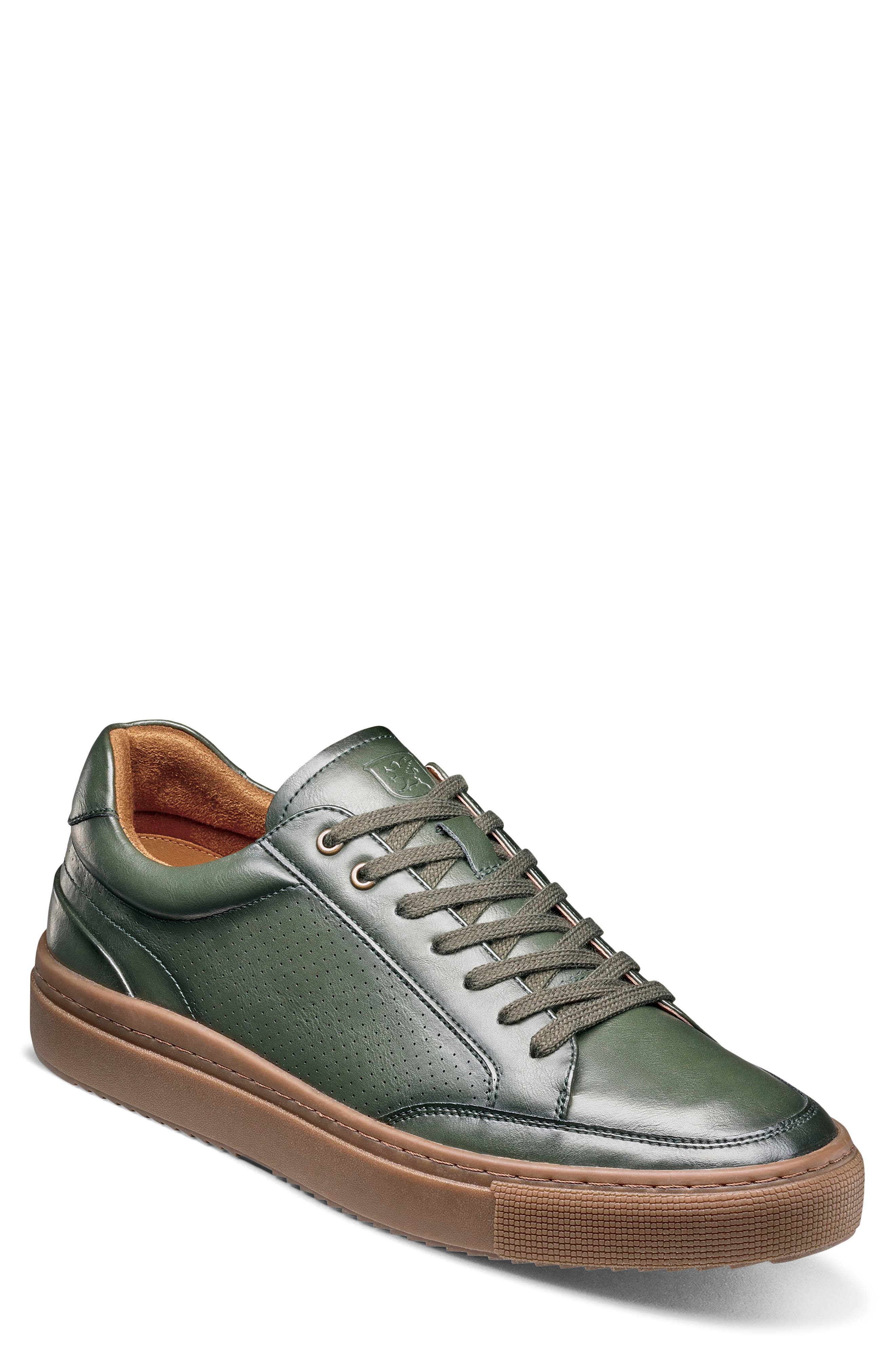Dorian Faux Leather Sneaker, Main, color, GREEN