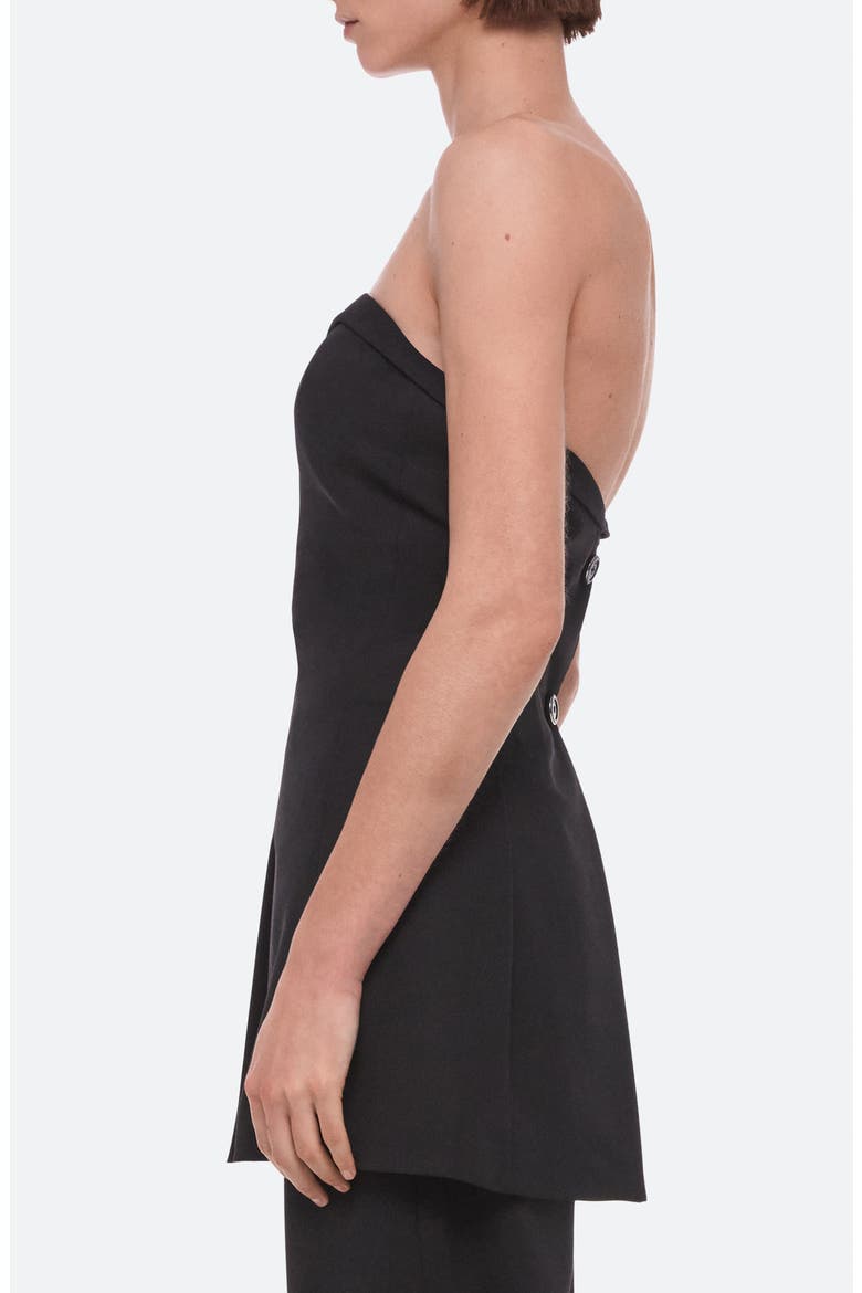 Strapless Blazer Top, Alternate, color, BLACK