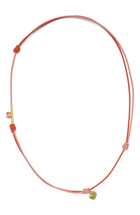 Crystal Knot Cubic Zirconia Necklace