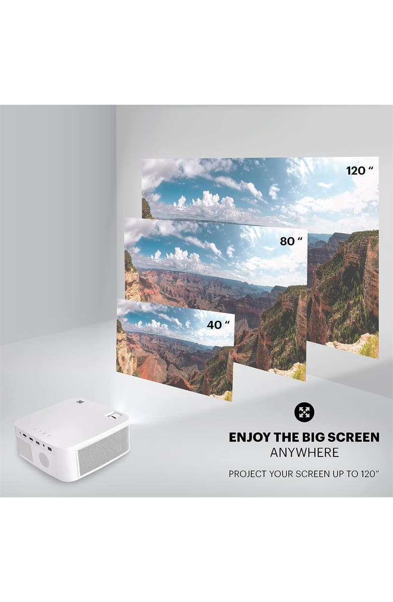 Kodak FLIK X10 Multimedia Home Projector, 1080p Portable Projector with Remote Control, Alternate, color,