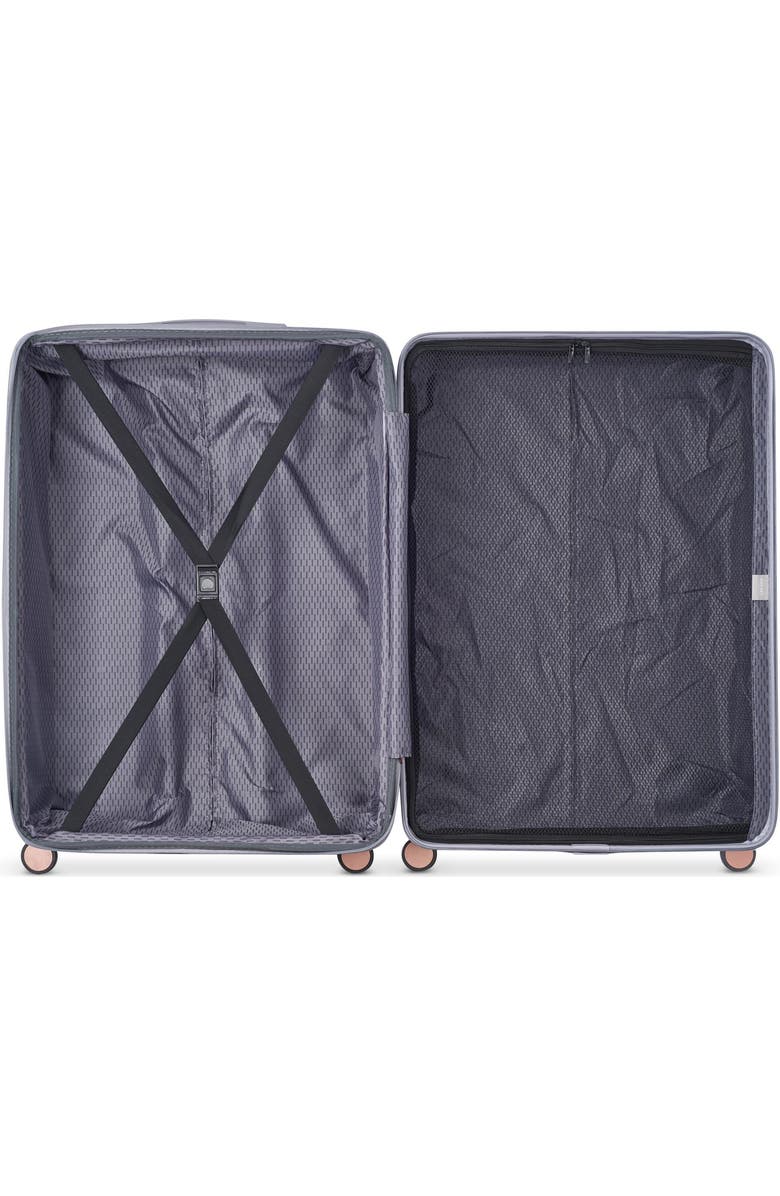 Delsey Paris Delsey Alexis Lightweight Luggage Checked Large, Alternate, color, Platinum/Rose Gold