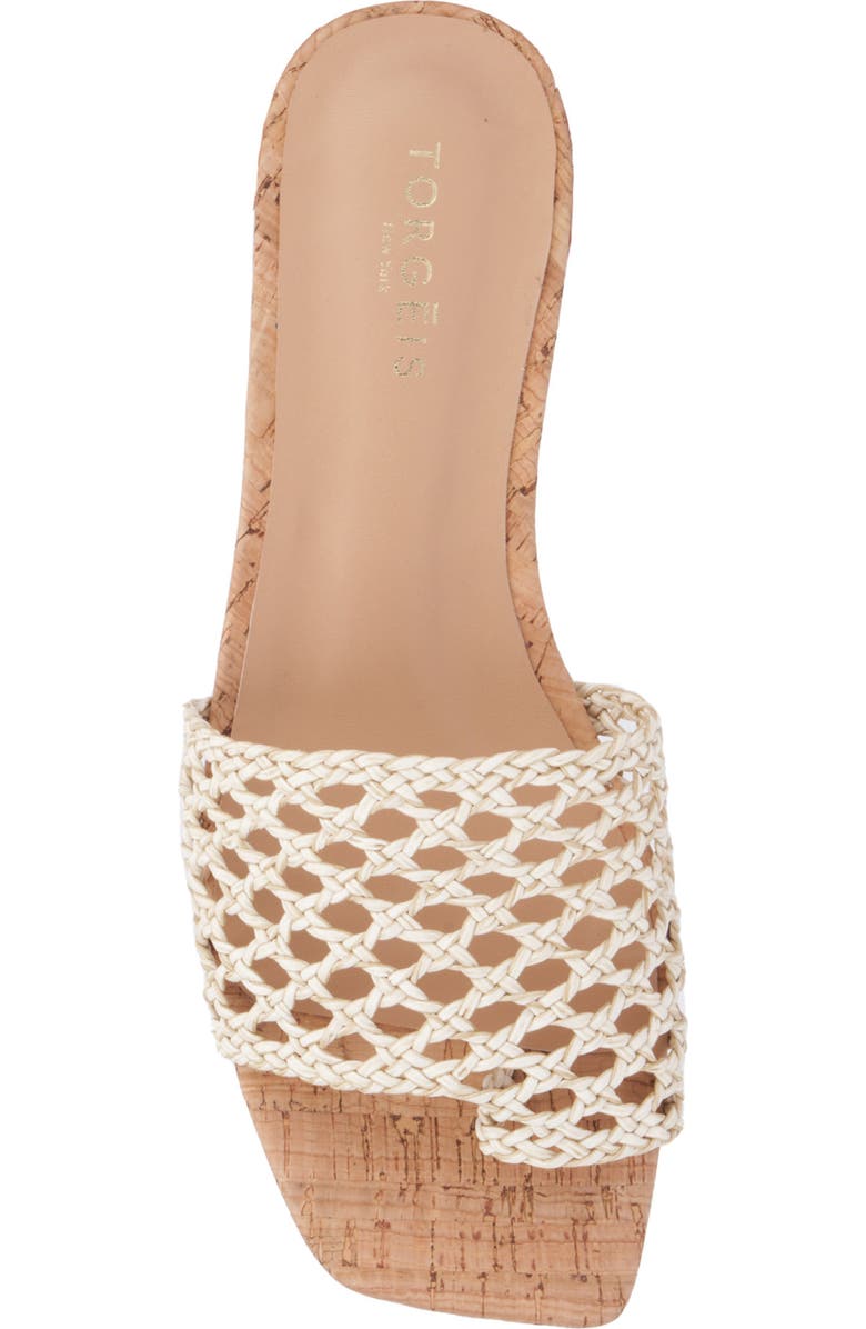 TORGEIS Bronze Woven Slide Sandal, Alternate, color,