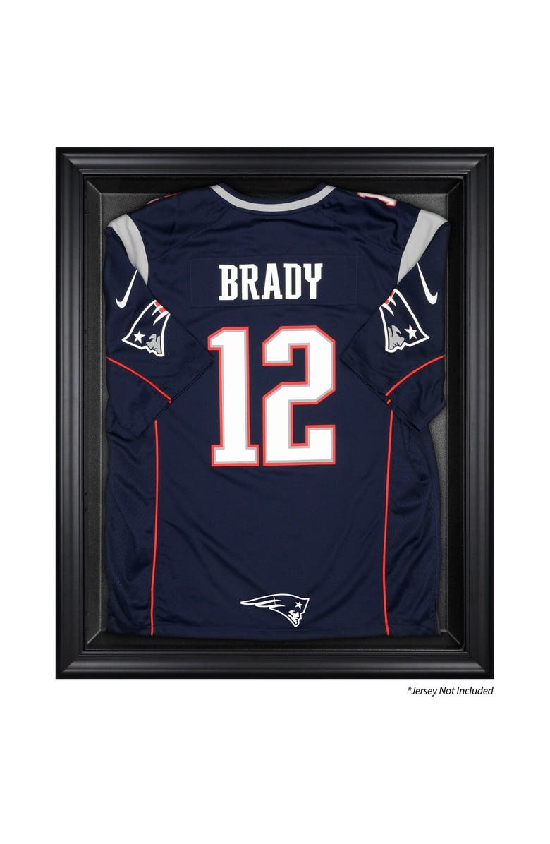 FANATICS AUTHENTIC New England Patriots Black Framed Jersey Logo Display Case, Main, color,