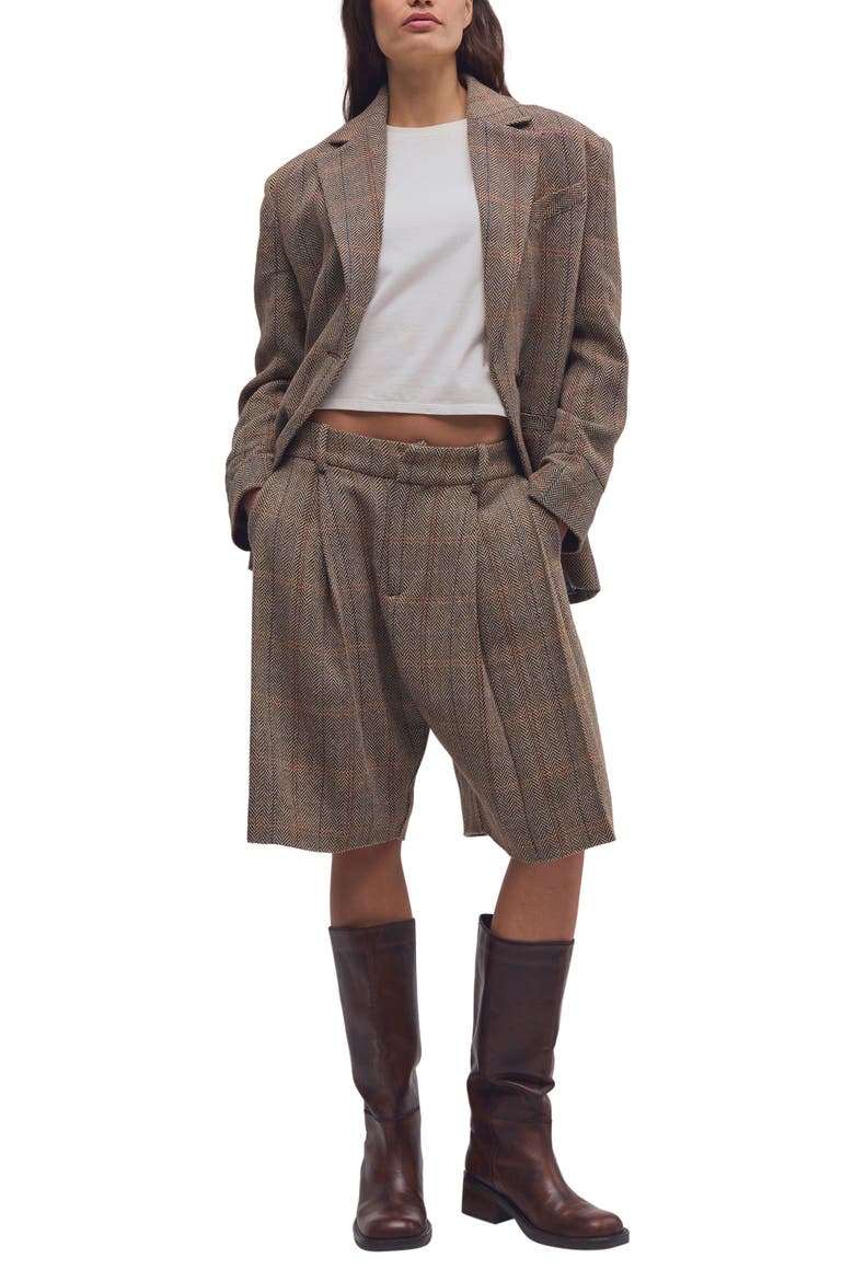 Early Start Trouser Shorts, Alternate, color, BROWN