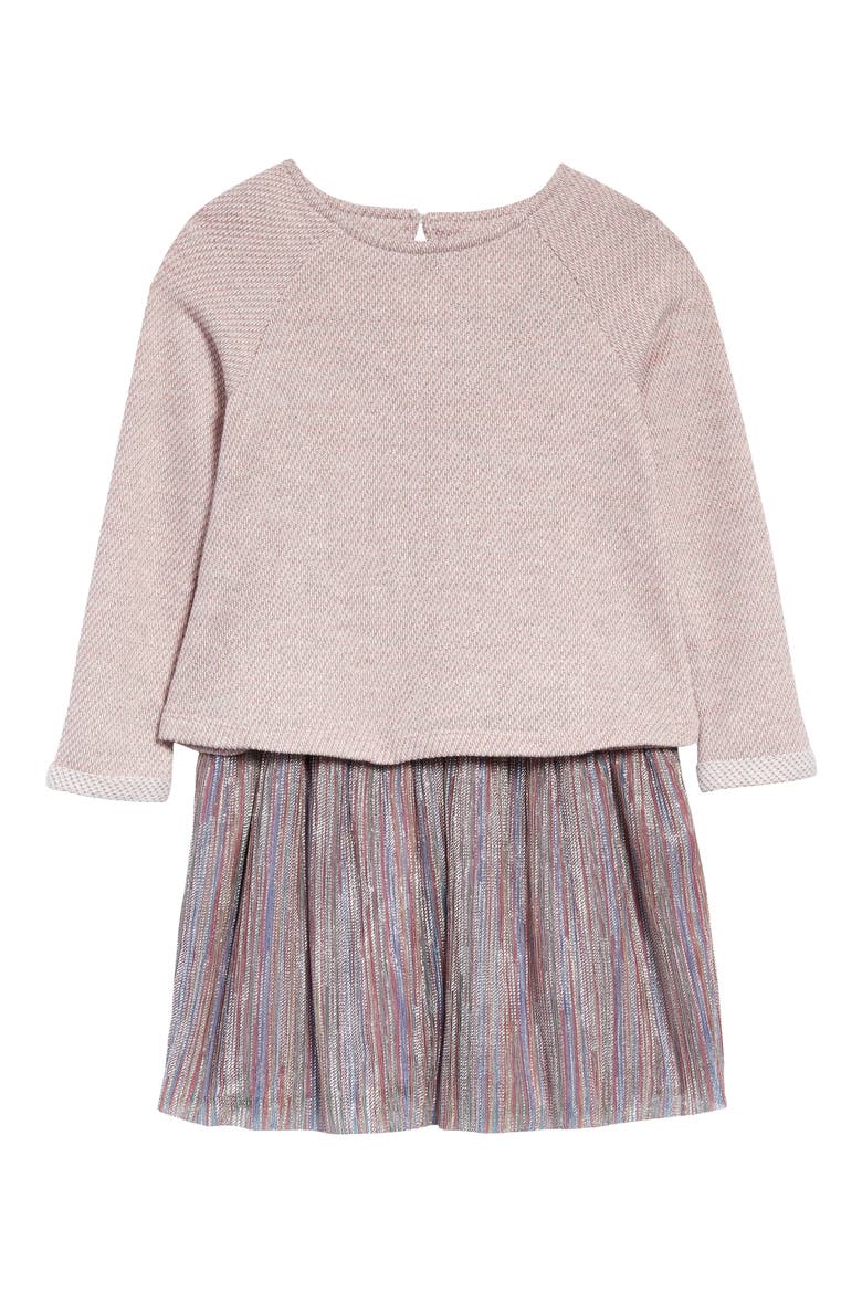 Kids' Pullover & Dress Set, Main, color, MAUVE