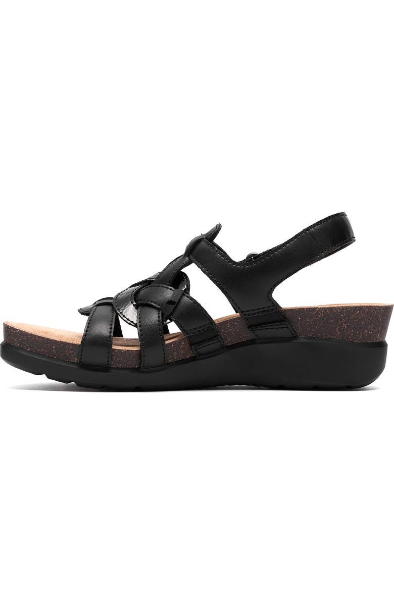Clarks<sup>®</sup> Calenne Gracie Wedge Sandal, Alternate, color, Black Combi