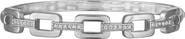 FZN Cubic Zirconia Link Bangle Bracelet