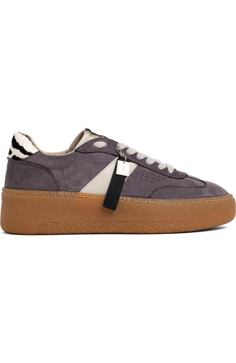 SHUSHOP Stacey Platform Sneaker, Alternate, color, Grey Suede