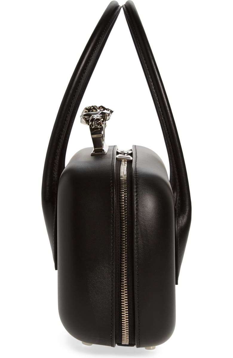 McQueen The Reverse Knuckle Clasp Top Handle Clutch, Alternate, color,