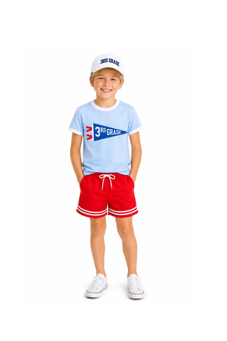 Back-to-School Third Grade Baseball Hat, Alternate, color, White/Navy