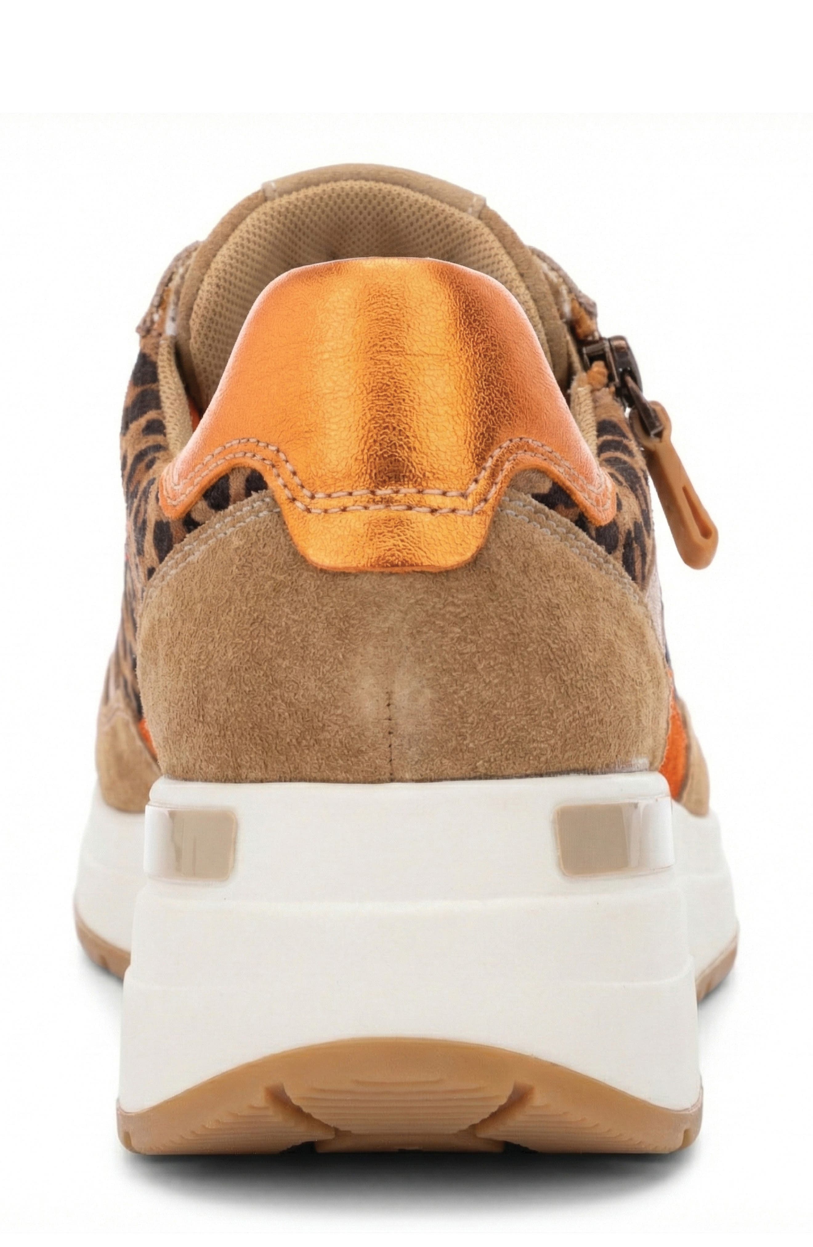 Gardenia Wedge Sneaker, Alternate, color, NATURE LEOPARD/ BISCUIT/ POPPY