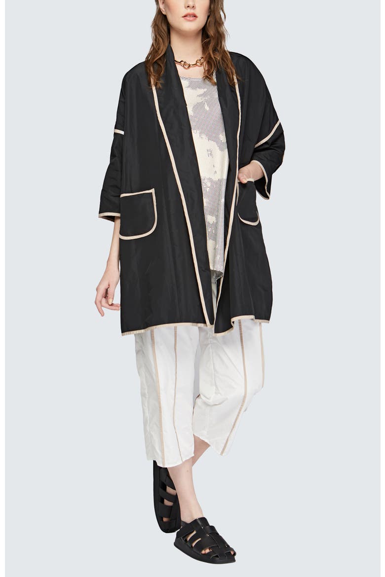 Seraph Memory Taffeta Duster, Alternate, color, Black