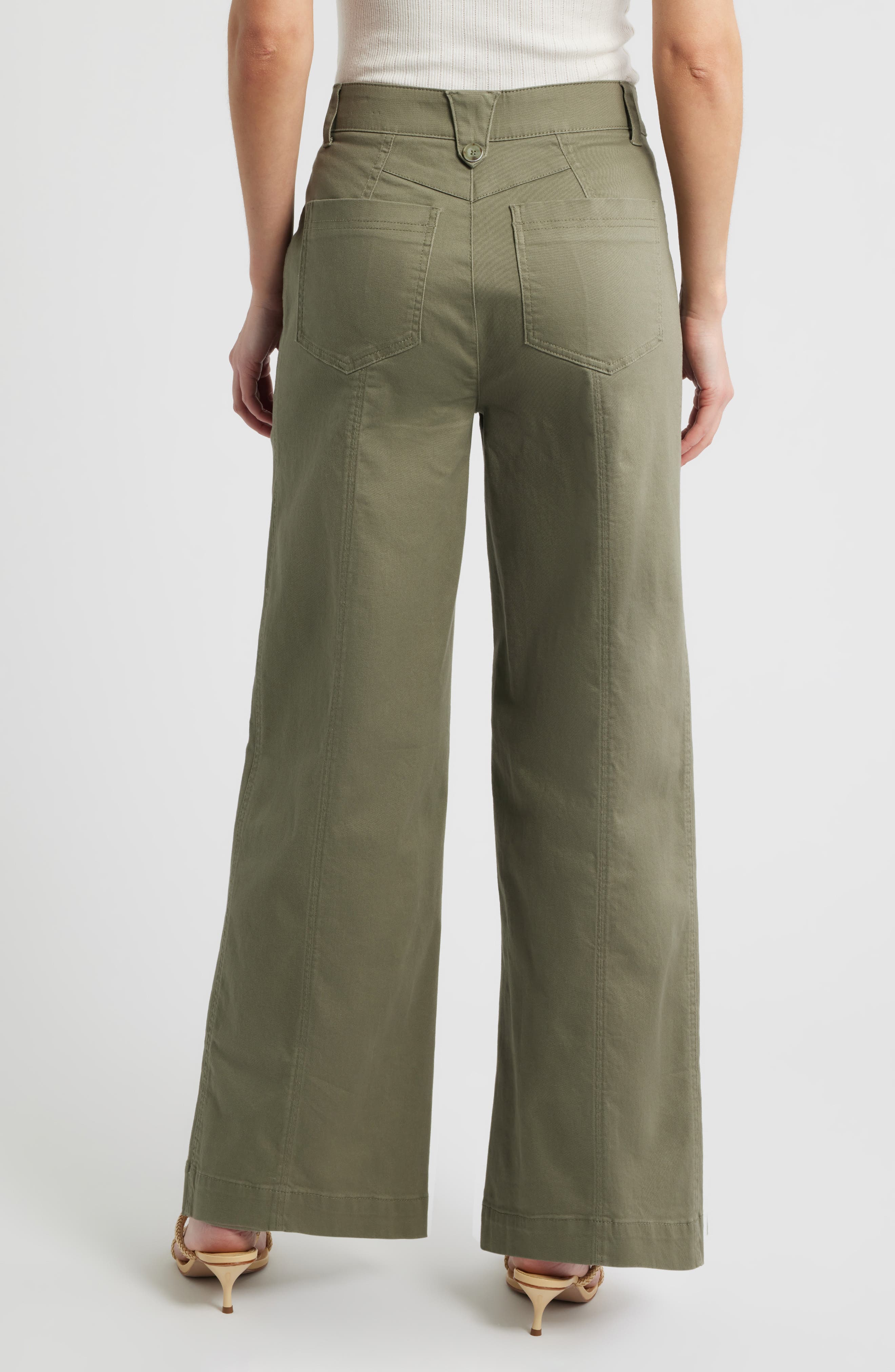 Skyrise Patch Pocket Wide Leg Pants (Women) | Nordstrom