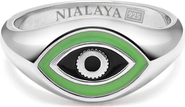 Nialaya Evil Eye Signet Ring