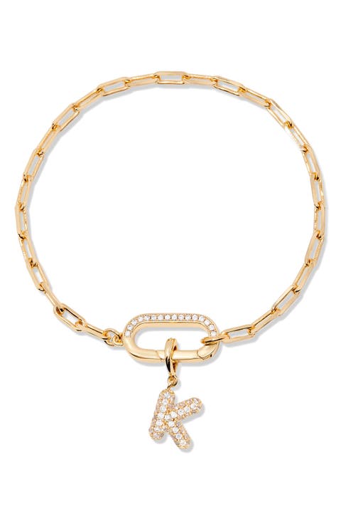 Petra Initial Charm Bracelet