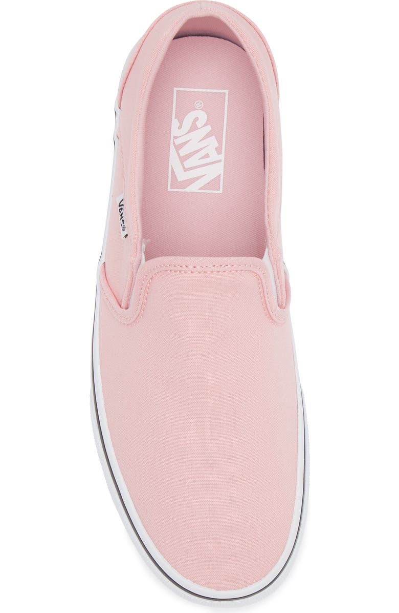 Vans Gender Inclusive Asher Slip-On Sneaker, Alternate, color, Canvas Coral Blush