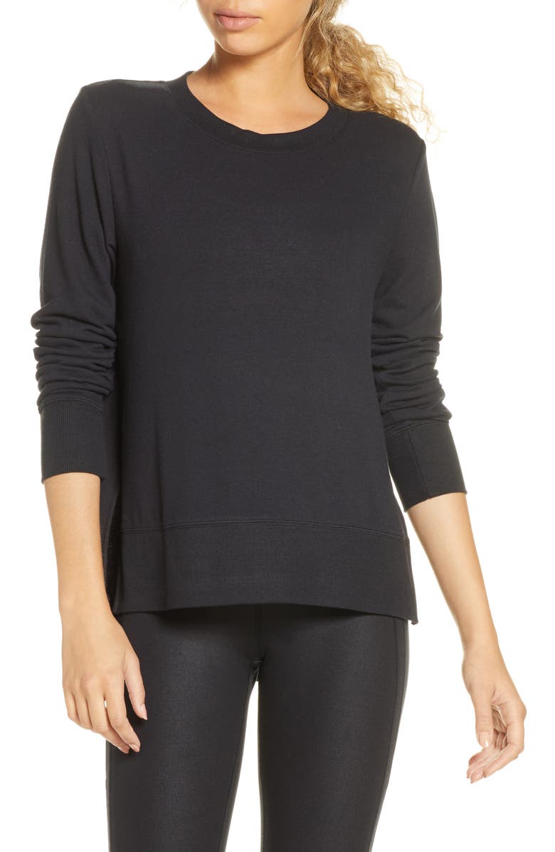 Alo 'Glimpse' Long Sleeve Top, Main, color, 