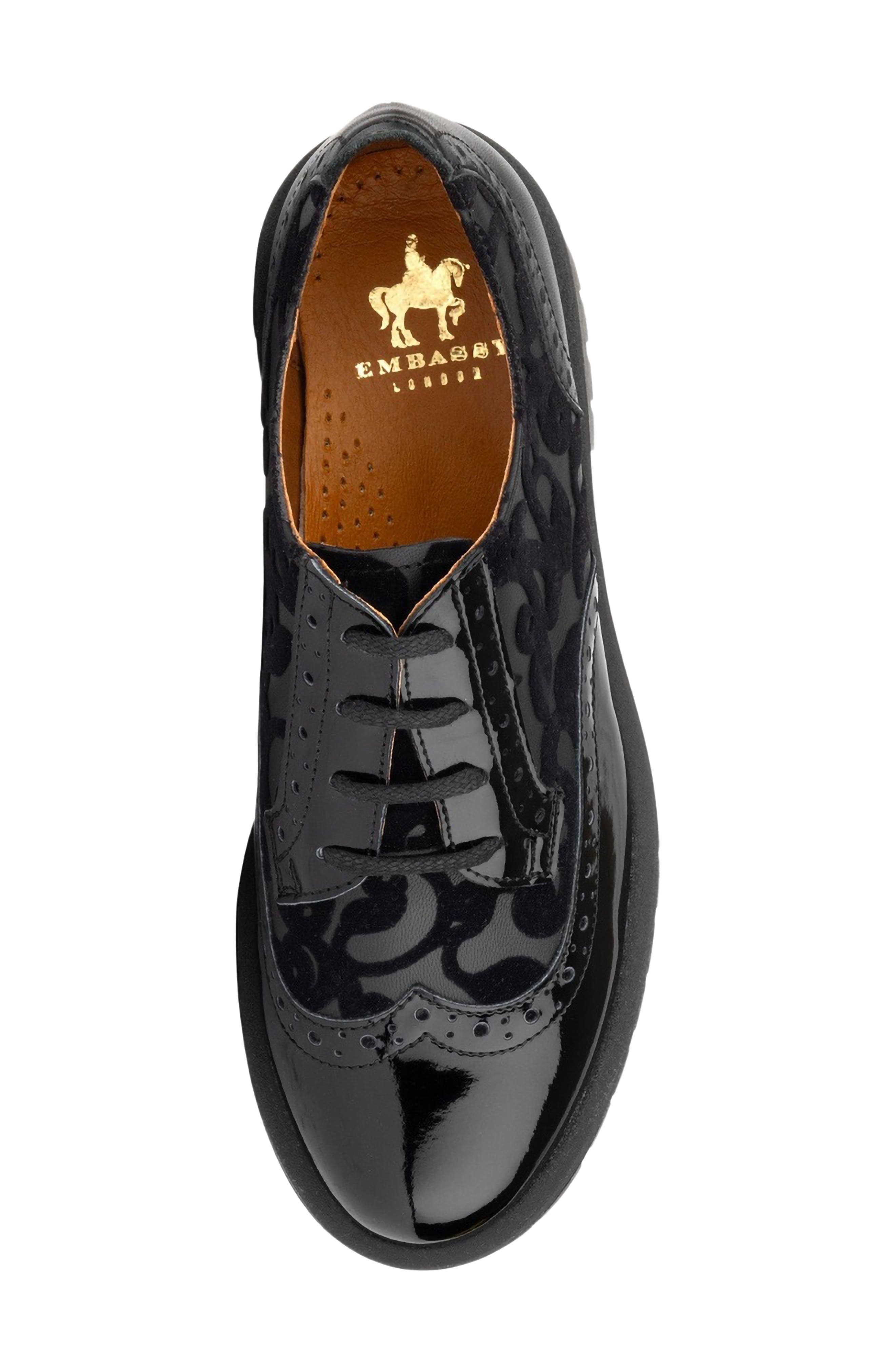 Artisan Wingtip Lug Sole Derby, Alternate, color, BLACK