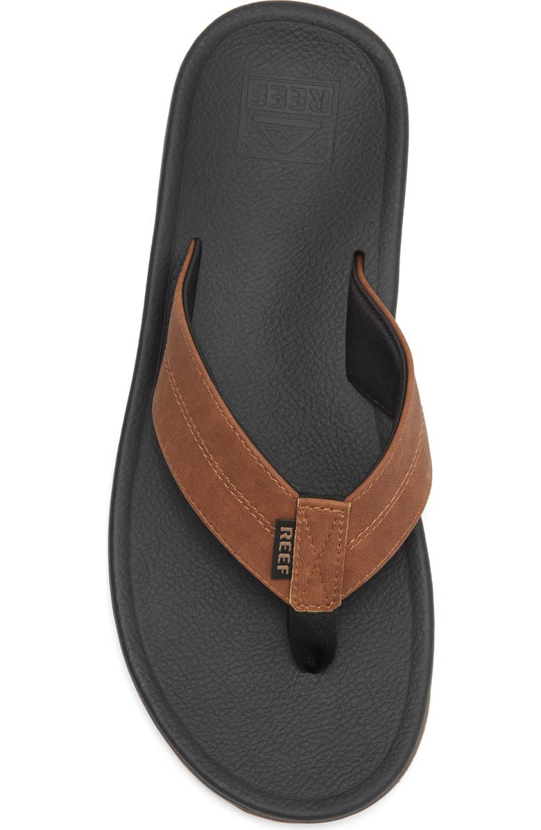 Reef Journeyer Flip Flop Sandal, Alternate, color, Black/ Brown