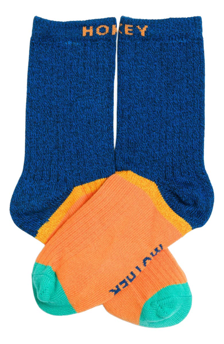 MOTHER The Half Step Crew Socks, Alternate, color, Hokey Pokey