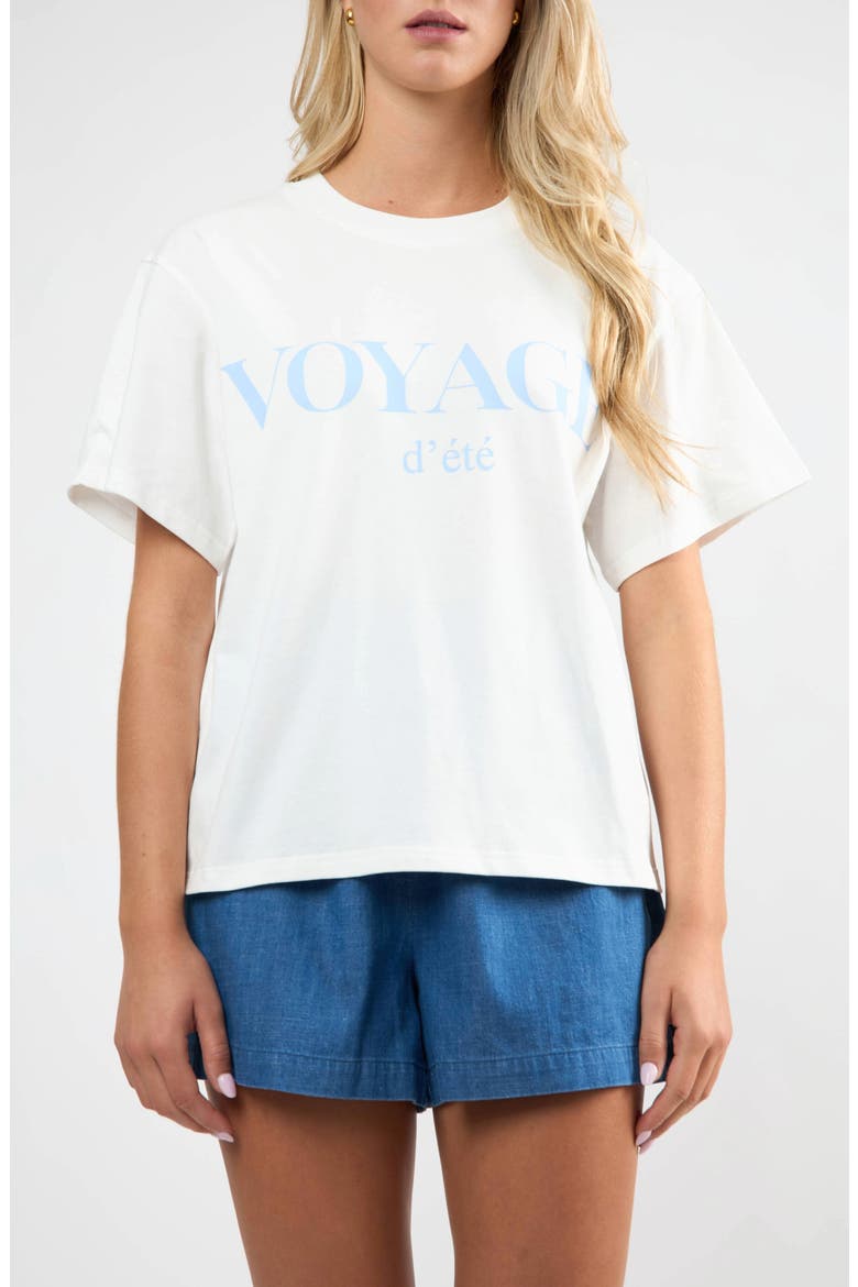 Le Voyage Tee, Main, color, BLUE