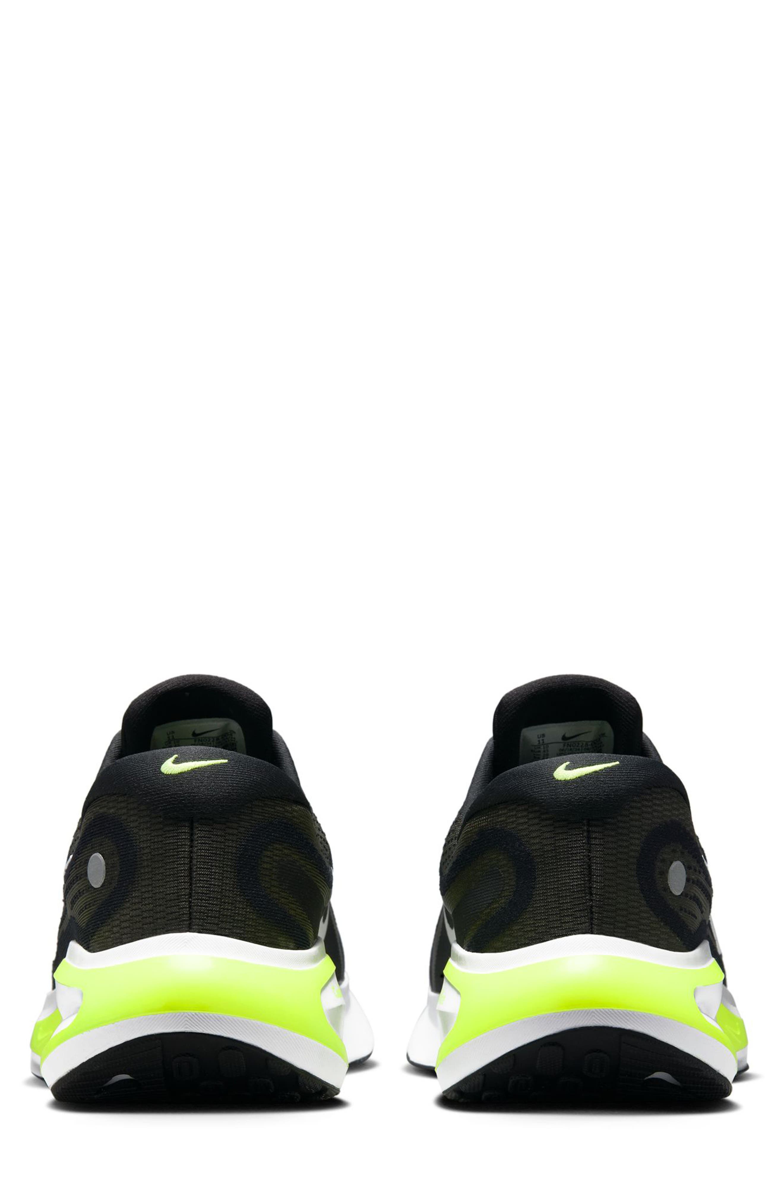 Nike Journey Road Runner Sneaker, Alternate, color, Black/ White/ Wolf Grey/ Volt