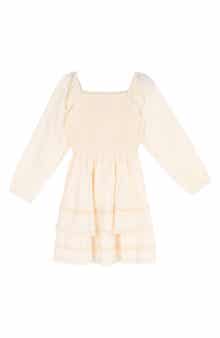 Kids' Smocked Tiered Hem Dress