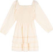 Rare Editions Kids' Smocked Tiered Hem Dress