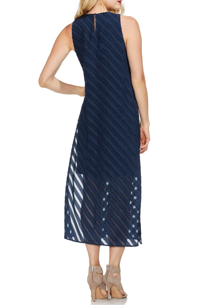 Vince Camuto Diagonal Stripe Chiffon Maxi Dress, Alternate, color, 
