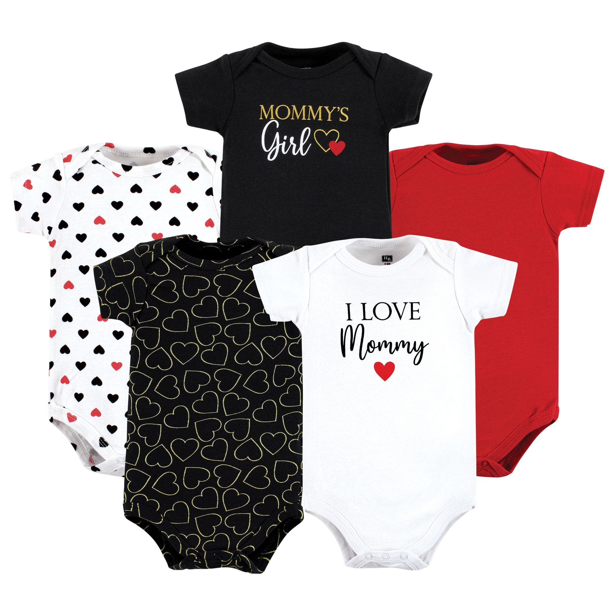 Girl Mommy Red Black 5Pk